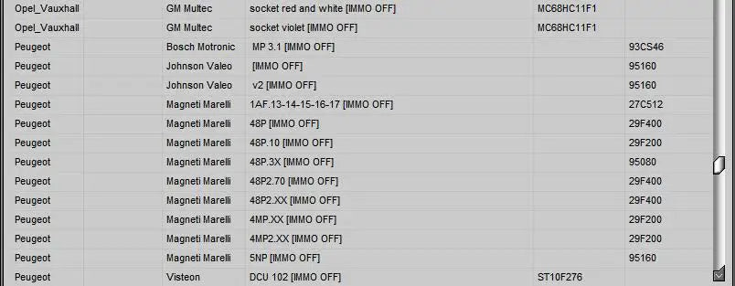 5 in 1 Immo Car Software