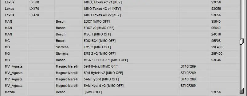 5 in 1 Immo Car Software