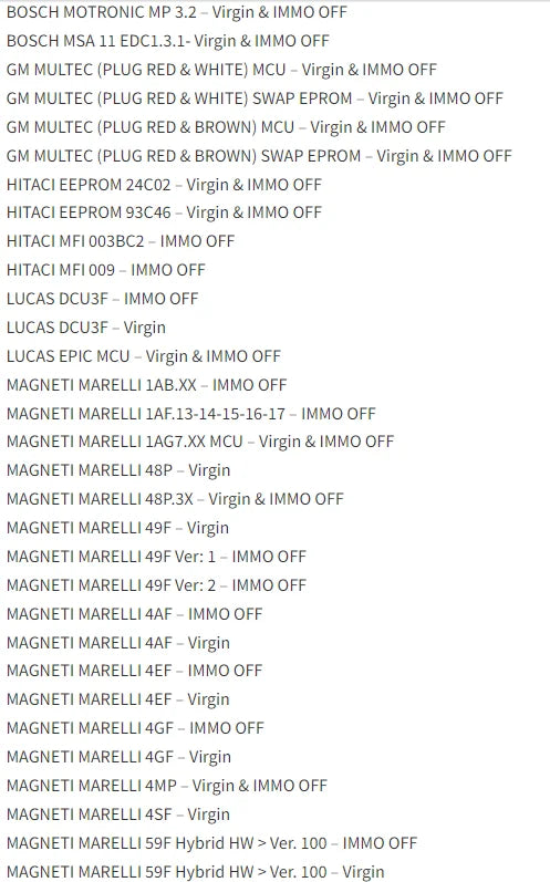 5 in 1 Immo Car Software