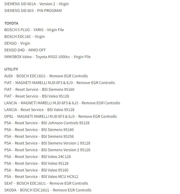 2025 AETOOL v1.3 ECU decoding Virgin/IMMO Remover