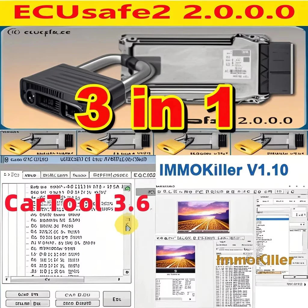 ImmoKiller v1.1, herramienta de coche con Chip, Software alldata 2,0 ECU ECM 3,6, instalación, 2,0