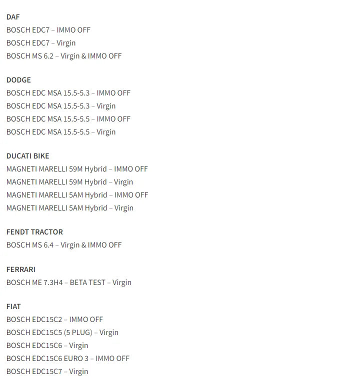 5 in 1 Immo Car Software