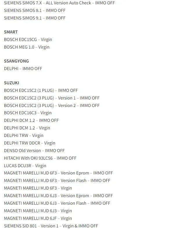 2025 AETOOL v1.3 ECU decoding Virgin/IMMO Remover