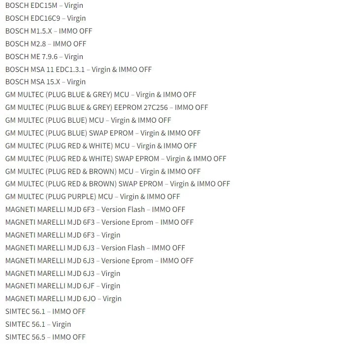2025 AETOOL v1.3 ECU decoding Virgin/IMMO Remover