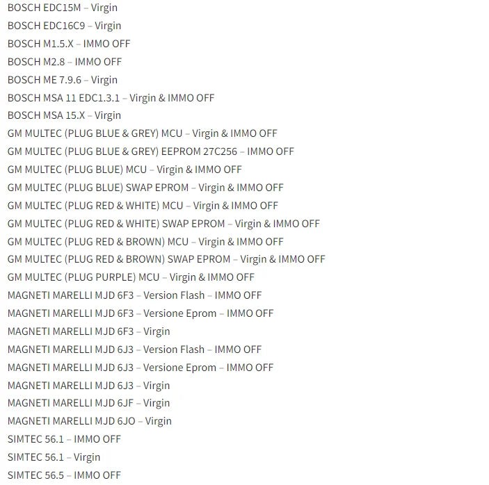 5 in 1 Immo Car Software