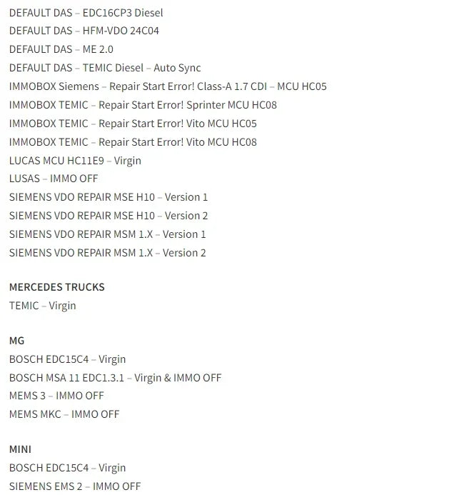 2025 AETOOL v1.3 ECU decoding Virgin/IMMO Remover