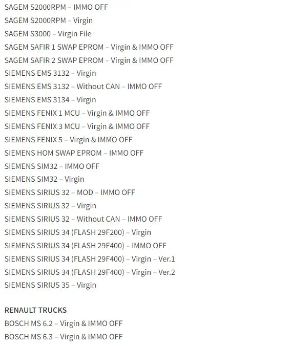 2025 AETOOL v1.3 ECU decoding Virgin/IMMO Remover