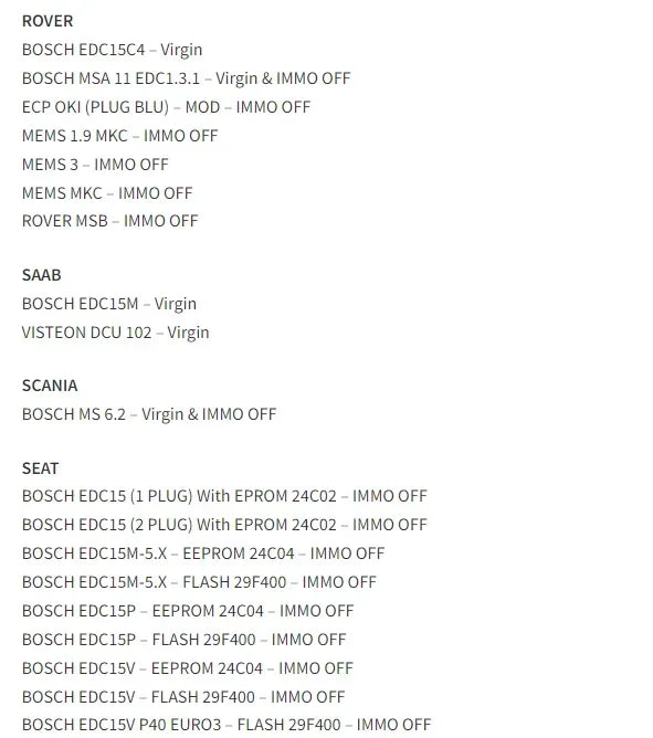 2025 AETOOL v1.3 ECU decoding Virgin/IMMO Remover