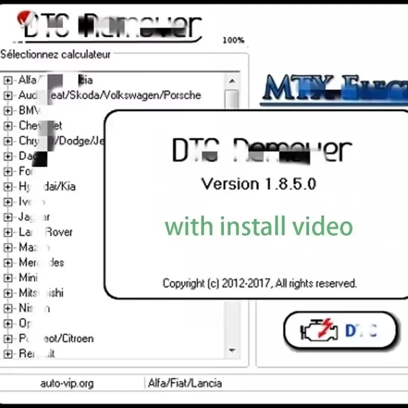 Newest DTC Remover 1.8.5.0 For KESS KTAG FGTECH OBD2 Software MTX DTC Remover 1.8.5 Keygen Full Unlimited Software for Window 7