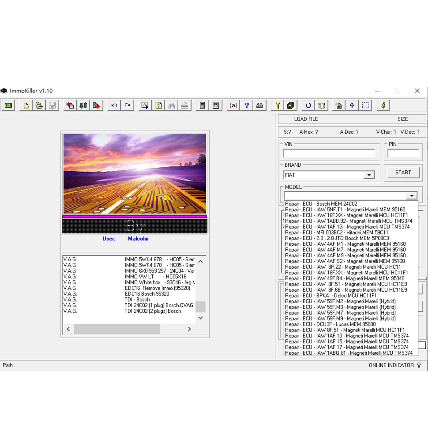 2024 Hot sell ImmoKiller V1.10 New IMMO Off Software v1.1 ECU Programmer IMMO SERVICE TOOL V1.2 Immo Off Software 2 in 1