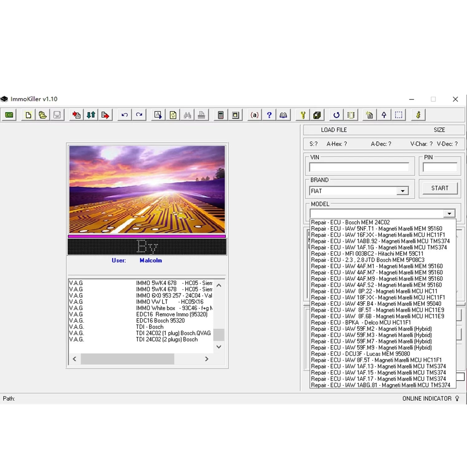 2024 Hot sell ImmoKiller V1.10 New IMMO Off Software v1.1 ECU Programmer IMMO SERVICE TOOL V1.2 Immo Off Software 2 in 1