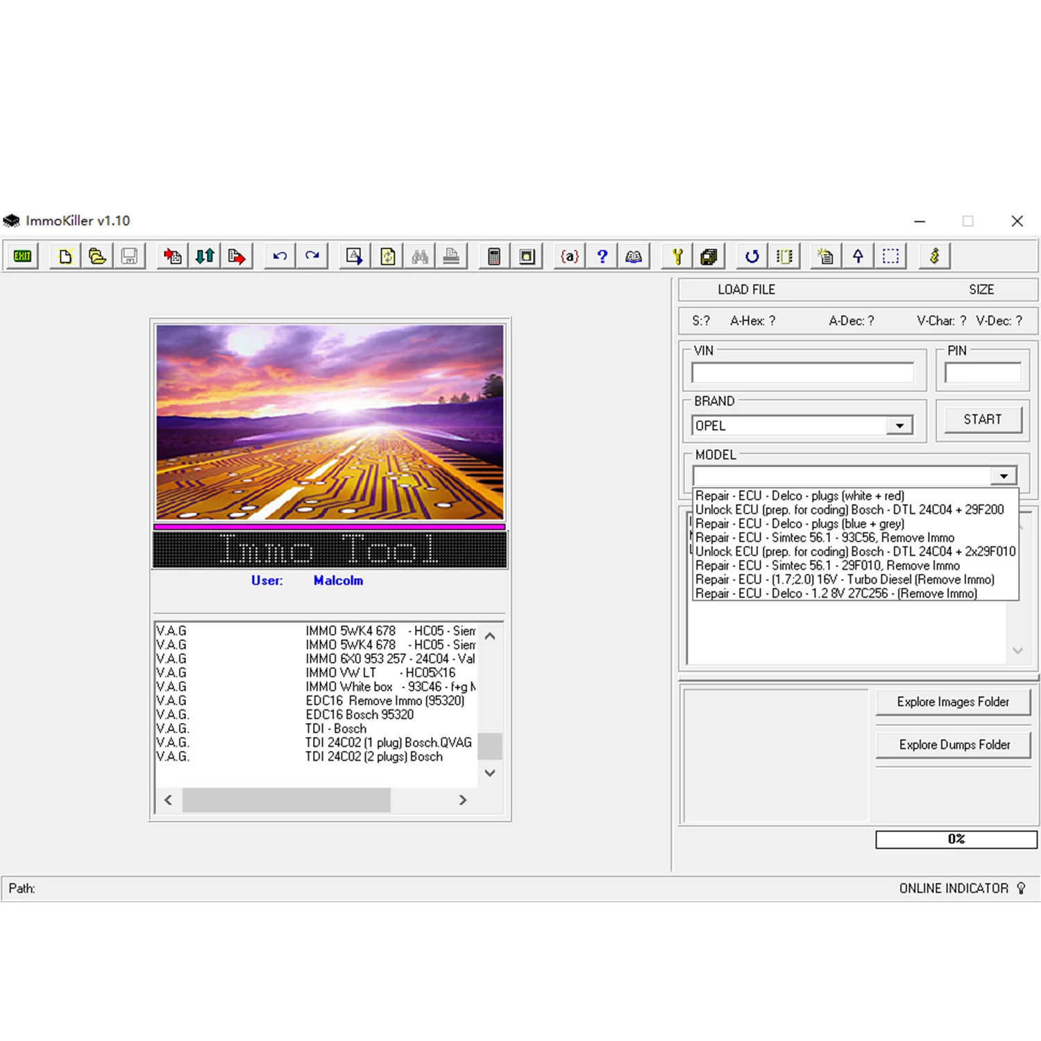2024 Hot sell ImmoKiller V1.10 New IMMO Off Software v1.1 ECU Programmer IMMO SERVICE TOOL V1.2 Immo Off Software 2 in 1