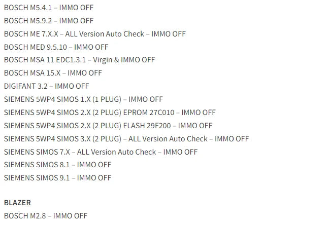 5 in 1 Immo Car Software IMMOFF 17 Immo off 17 Immo Doctor V2.1 AETOOL IMMO REMOVER 1.3 ImmoKiller V1.10 IMMO SERVICE TOOL V1.2
