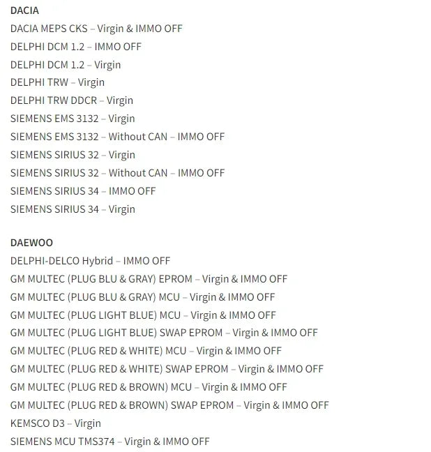 2025 AETOOL v1.3 ECU decoding Virgin/IMMO Remover