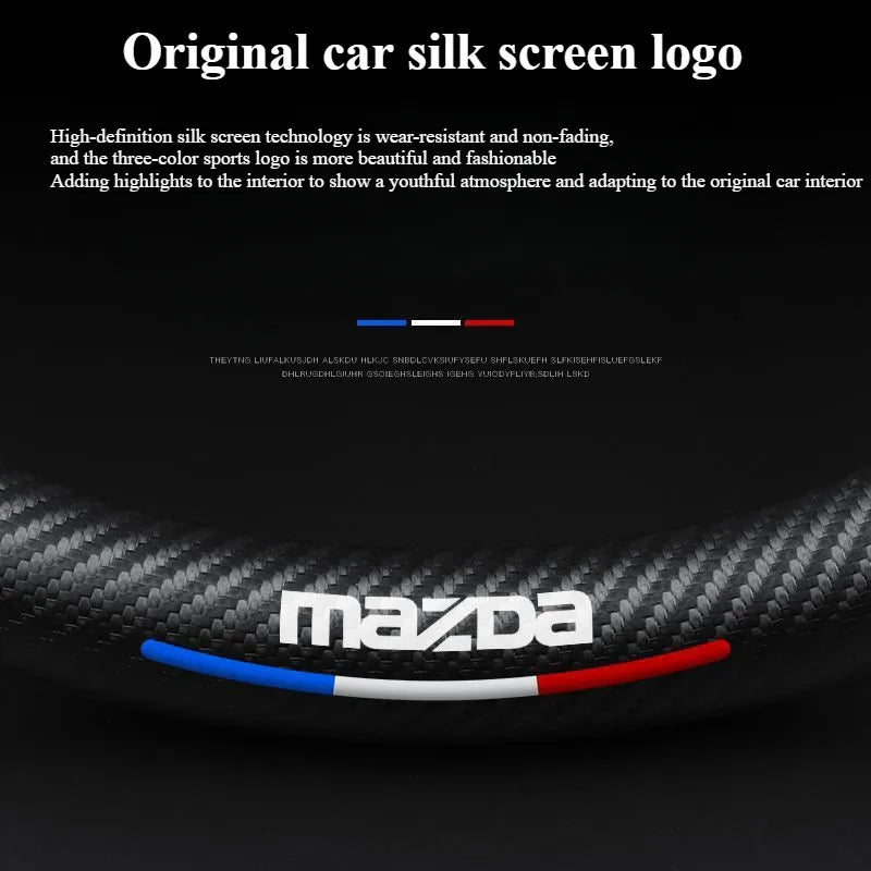 Carbon Fiber Car Steering Wheel Cover Mazda