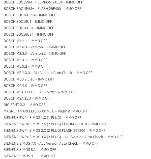 2025 AETOOL v1.3 ECU decoding Virgin/IMMO Remover