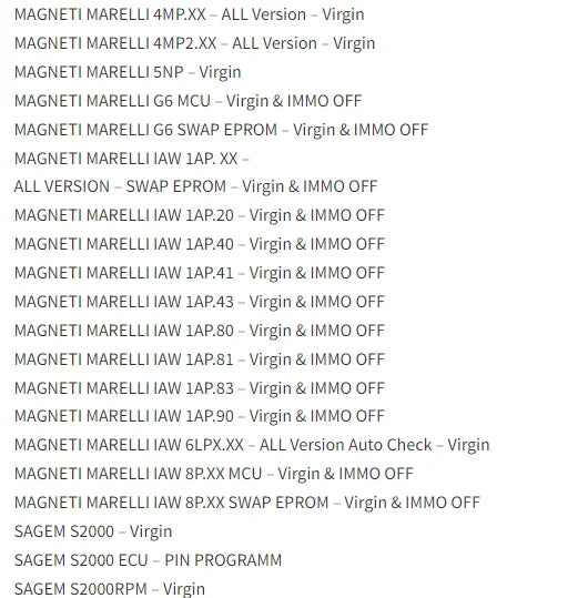 5 in 1 Immo Car Software