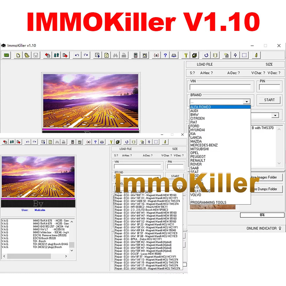 5 in 1 Immo Car Software