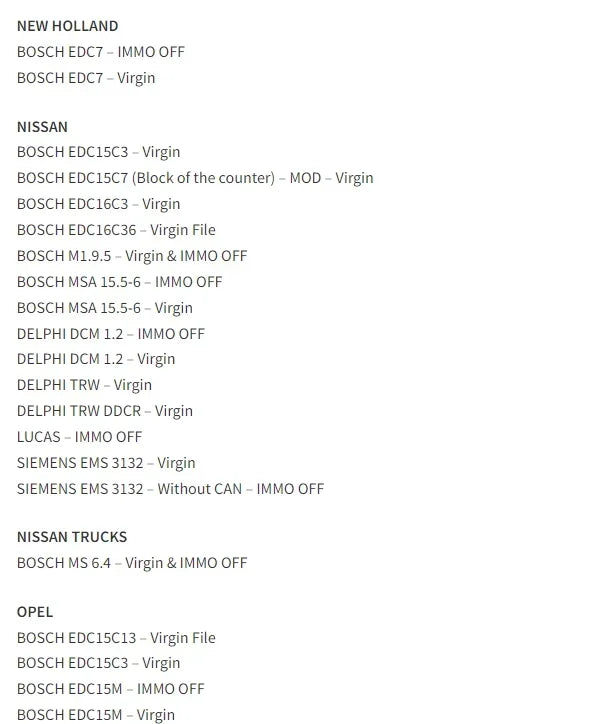 2025 AETOOL v1.3 ECU decoding Virgin/IMMO Remover