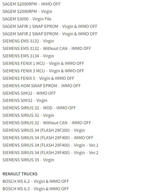 5 in 1 Immo Car Software
