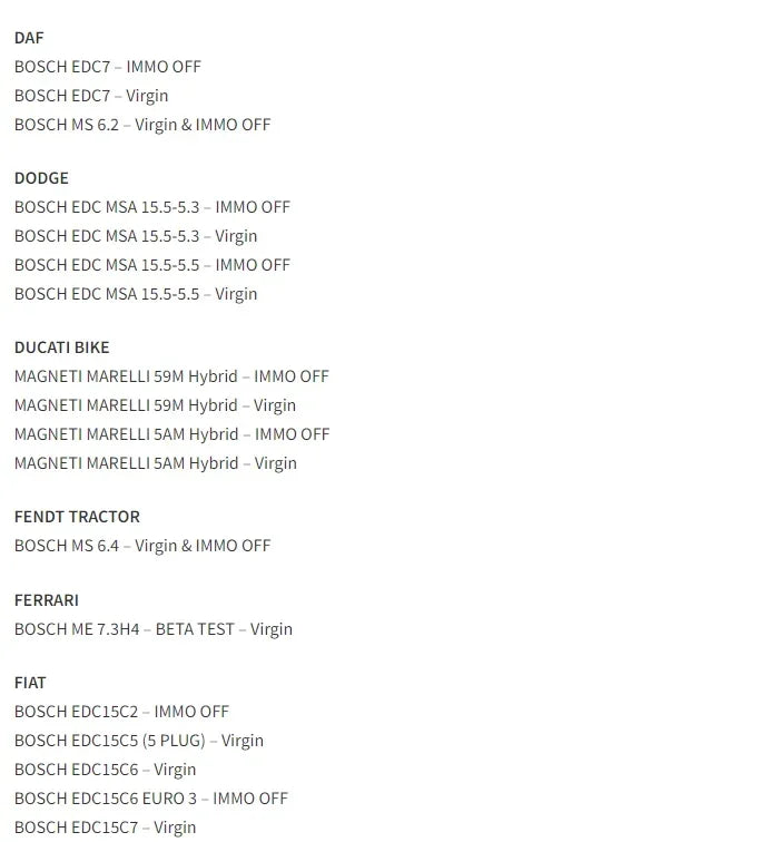 2025 AETOOL v1.3 ECU decoding Virgin/IMMO Remover