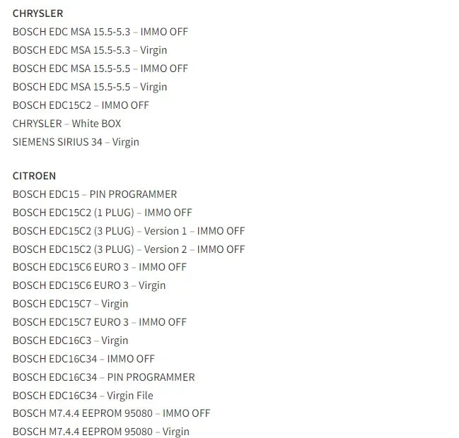 2025 AETOOL v1.3 ECU decoding Virgin/IMMO Remover