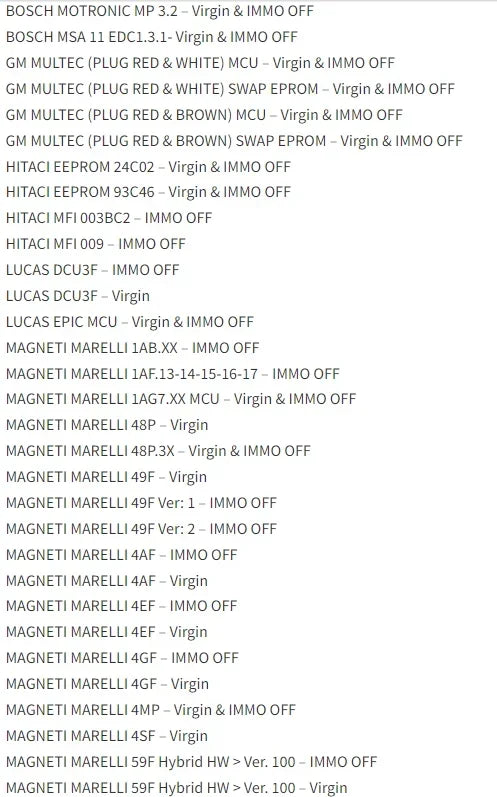 2025 AETOOL v1.3 ECU decoding Virgin/IMMO Remover