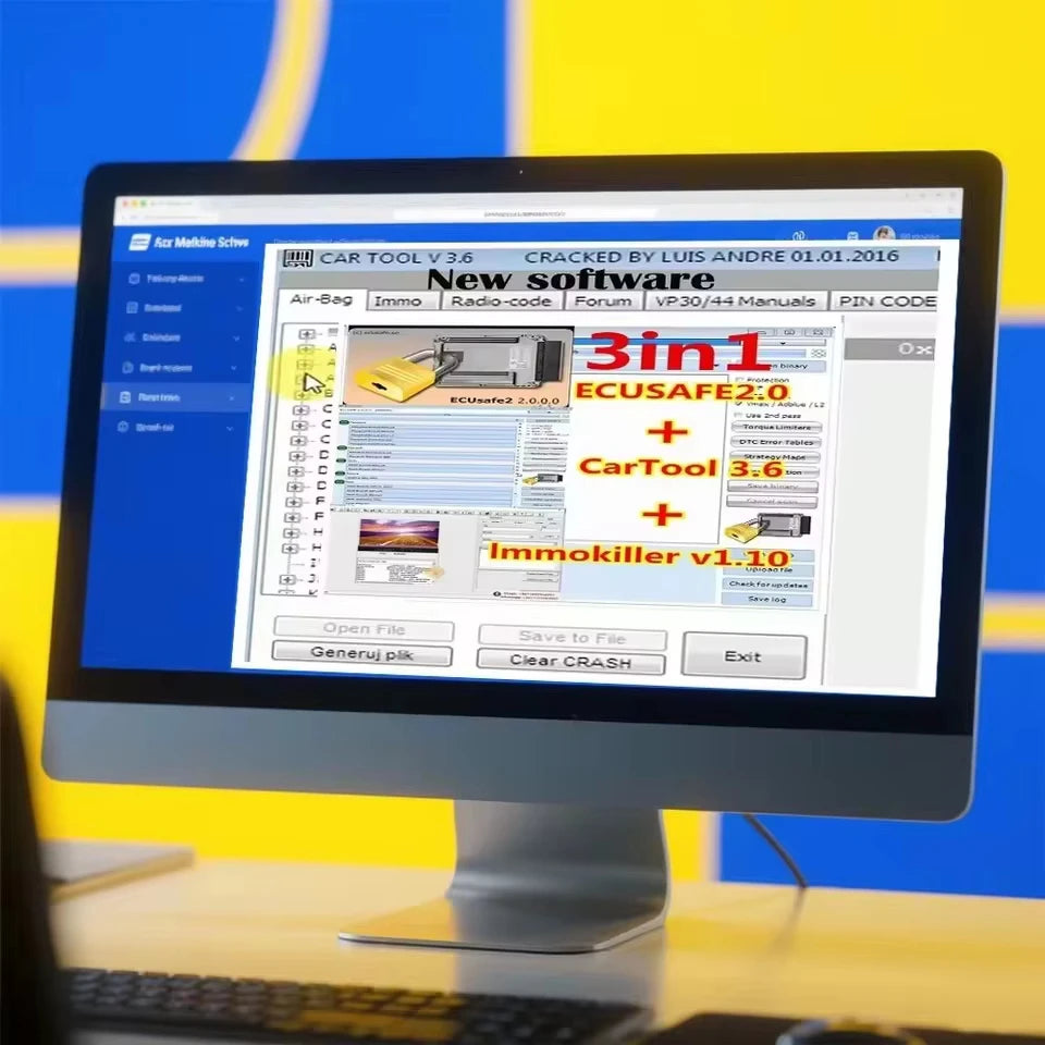 ImmoKiller v1.1, herramienta de coche con Chip, Software alldata 2,0 ECU ECM 3,6, instalación, 2,0